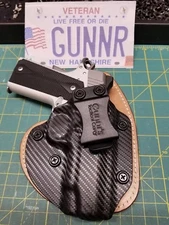 IWB Hybrid Holster "Hybrid Defender" Kydex/Leather Concealed Comfort CCW