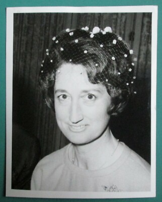 Vintage Pressefoto Frau Ernest Marples Frau des Ministers Monitor Press 1961