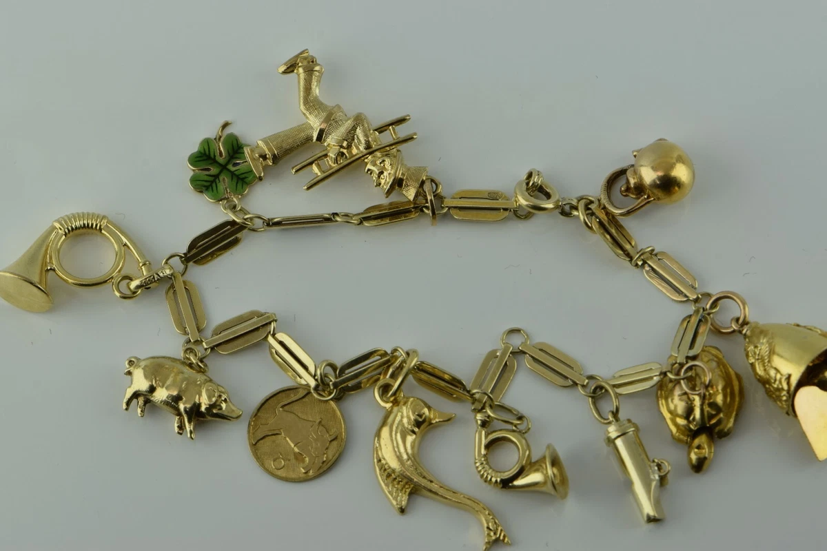 Vintage 14k Gold Charms Ebay