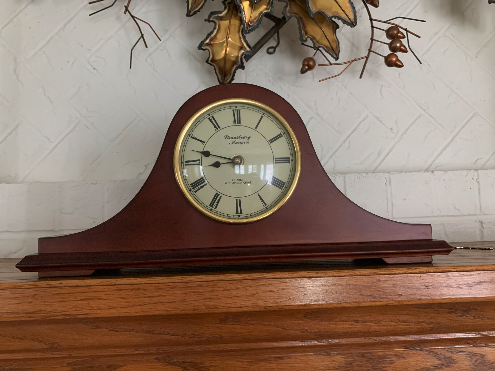 Strausbourg Manor Quartz Mantel Clock w/ Westminster Chime eBay