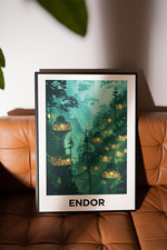 Endor - Star Wars Movie Poster, Star Wars Fan...
