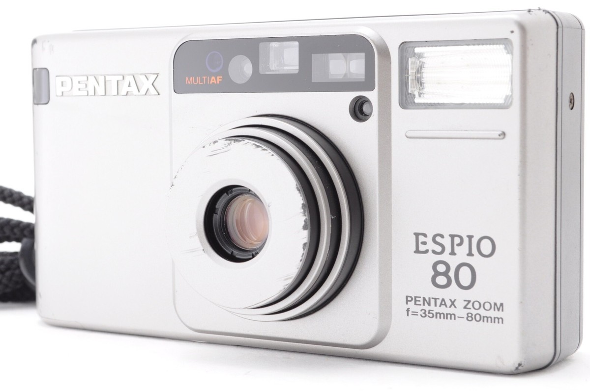 Exc+5 W/Case]PENTAX ESPIO 80 ZOOM Point & Shoot 35mm Film Camera w