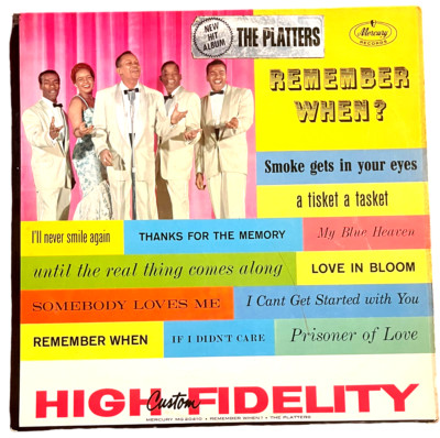 The Platters - Remember When? - Mercury Records MG 20410 - 12'' 33rpm Vinyl