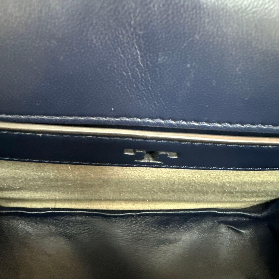 Tory Burch Shoulder Bag Leather Saddle Oak Brown Women's From Japan thumbnail 13