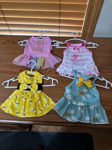 Dog Dresses (Set of 4) - Size XS/XXS