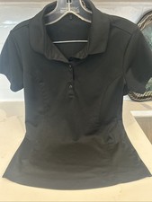 Nike Golf Dri Fit Damska czarna koszulka polo z krótkim rękawem S