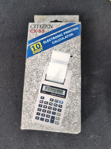 Vintage Citizen Cx-55 Electronic Printing Calculator - Picture 1 of 2