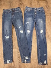 Old Navy Ballerina Jegging Rock Star Super Skinny Jeans Girls Youth 12 Lot of 2