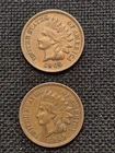 2 Beautiful High Quality XF+ 1909 Indian Head Pennies