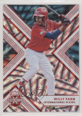 2018 Panini Elite Extra Edition Aspirations Red 77/150 Willy Fana #185 hv1