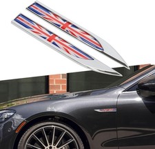 1 Pair 3d Metal Uk Flag Emblem Badge For Car Side Fender Emblem Decals 1 Pair 3d Metal Uk Flag Emblem Badge For Car Side Fender Emblem Decals