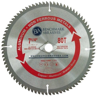 Disco De Sierra 7 1/4 Pulgadas 80 Dientes Para Cortar Plástico PVC y Aluminio