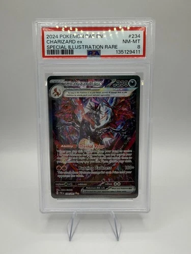Charizard ex 234/091 SV: Paldean Fates Holo PSA 8