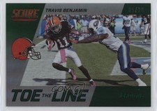 2016 Score Toe the Line Jumbo Green 5/20 Travis Benjamin #13 a2f