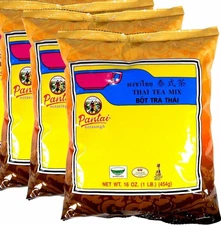 Pantai Thai Tea Leaves Mix Thai Ice Tea 16 oz ( Pack of 3 ) ~Exp 02/01/2027