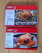 Weber Baby Q Stainless Steel Roasting Trivet & 5 x Convection Trays