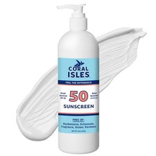Coral Isles Sunscreen SPF 50  Hawaii Compliant as Reef 16 Fl Oz Pack of 1 