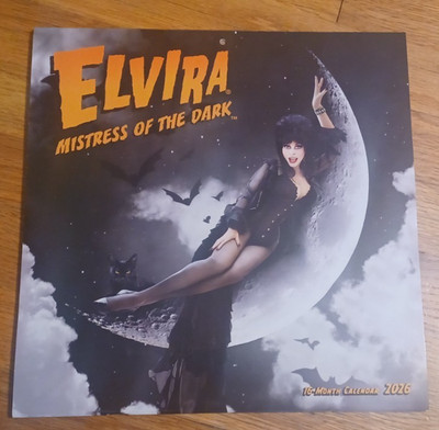 Elvira 2026 16 Month Calendar Mistress of the Dark Cassandra Peterson 12 X 12