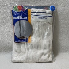 Fruit of the Loom Thermal Men  s Lg Natural Bottom Pants Long Johns PJs New