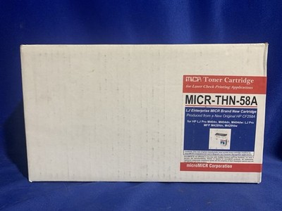 LJ Enterprise MICR-THN-58A MICR Toner Cartridge For Laser Check Printing - Black