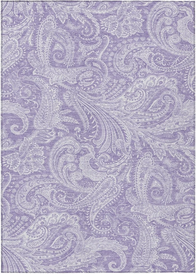 Lavender 3' x 5' Machine Washable Area Rug - Non-Slip Indoor & Outdoor Style - Image 3 of 4