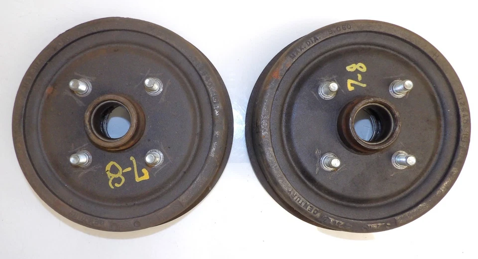 Ford Mustang Falcon 1967 1968 original 6 cilindros bujes de rueda delantera y nuevos tambores de freno de 9" Foto 4 de 4