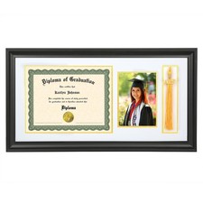 11x22 Diploma Frame Solid Wood with Tassel Holder for 8.5x11
