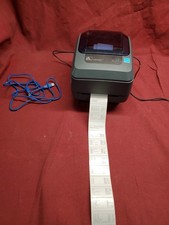 Zebra GX420t Direct Thermal Printer w/ AC Adapter USB type B cord C3 33