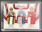 2024 Panini Flawless - Triple Patches Jared Goff, Brock Purdy, Jordan Love /15