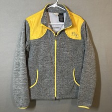Chaqueta polar Harley-Davison para dama con cremallera completa adulto XL gris/dorado