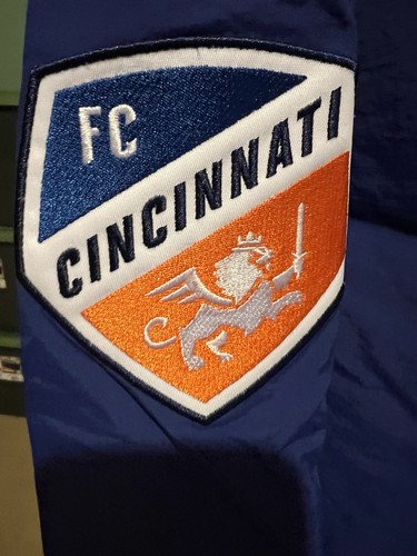 Men's Mitchell & Ness MLS FC Cincinnati Pullover Windbreaker Blue Large $100 - Picture 4 of 4