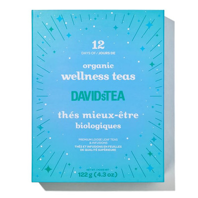 12 Days of Wellness Organic Loose Leaf Tea Sampler Gift Set