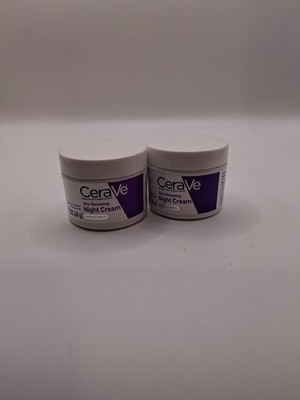 CeraVe Skin Renewing Night Cream Face Moisturizer, 2 Pack - No Box