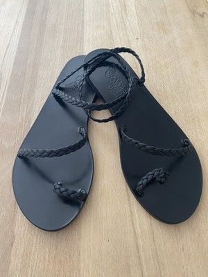 Sandale Eleftheria von Ancient Greek Sandals, Gr. 39, schwarz, Top Zustand
