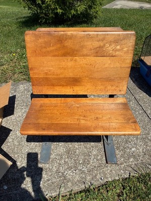 Antique Eclipse Schoolroom Desk