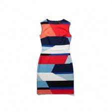 Vince Camuto Colorblock Sleeveless Sheath Dress 8