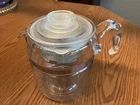 Vintage Pyrex Flameware Glass Percolator Coffee Pot 9 Cup 7759B Complete