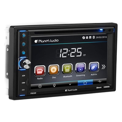 Planet Audio P9630B Car DVD Player - Double Din Bluetooth Audio Hands-Free Calli