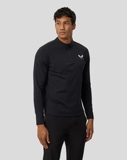 Image of CASTORE Mens Black Onyx Mid Layer 1/4 Zip Jumper Size Large