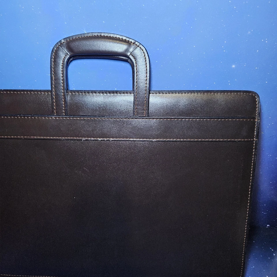 Cartera de documentos Samsonite Dignitary de 3” cuero genuino borgoña Foto 3 de 4