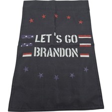 Let's Go Brandon Vertical Flag 18 x 12w Black