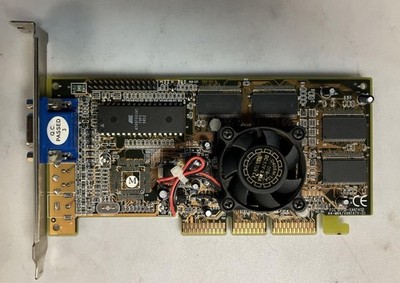 Vintage Nvidia VANTA A4-M64 VANTASD / VANTATV-D1 AGP Graphics Card AM64D1-32M ~