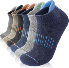 Merino Wool Ankle Socks for Men Women, Hiking Running, 6 Pairs  Thick