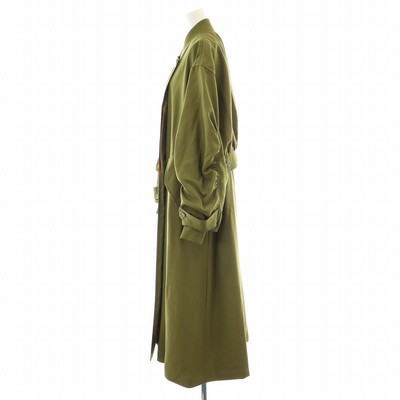 Ameri Vintage MA1 Light Long Coat Blouson Wool Blend S Khaki 23AW 