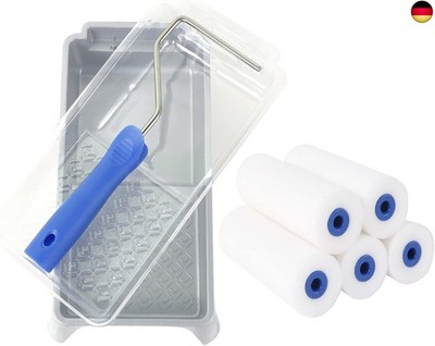 Foam Paint Roller Kit, 4 Inch Paint Roller Set, 8 Pack, Mini Paint Roller, High