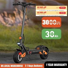 6000W Fast Electric Scooter for Adult,Daul Motor 50mph,60V 30Ah,11'' Tires
