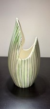 Rare Sandland Vintage mid century vase shaped as the Zebrette tulip vase. 