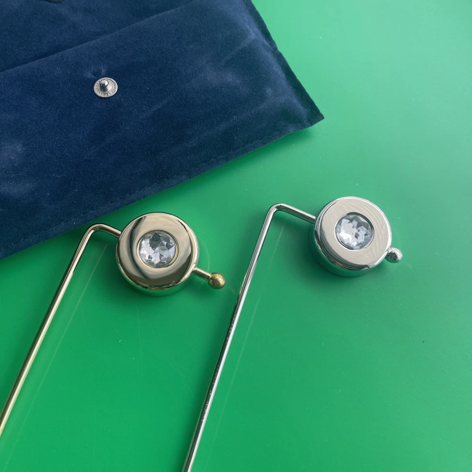 Hollywood Purse Hook 2 Pack Gold Silver Velvet Carrying Case As Seen On TV - Изображение 4 из 4