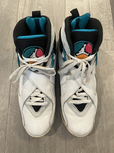 Nike Air Jordan 8 VIII Uomo Retro "South Beach" (305381-113) - Taglia 11 - Foto 3 di 8