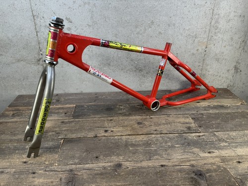 Mongoose Motomag Bmx Frame And Tange Fork 20” Vintage Old School Bmx Red - Picture 14 of 22
